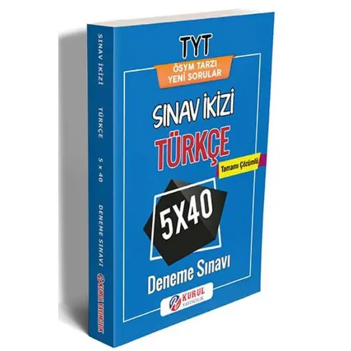 Kurul TYT Türkçe Sınav İkizi Çözümlü 5×20 Deneme Sınavı