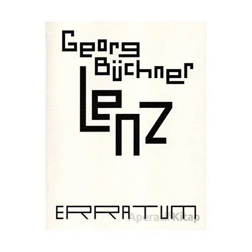 Lenz - Georg Büchner - Norgunk Yayıncılık