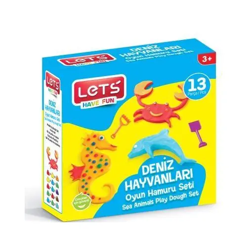 Lets Oyun Hamuru Deniz Hayvanları Seti 13 Parça L8599