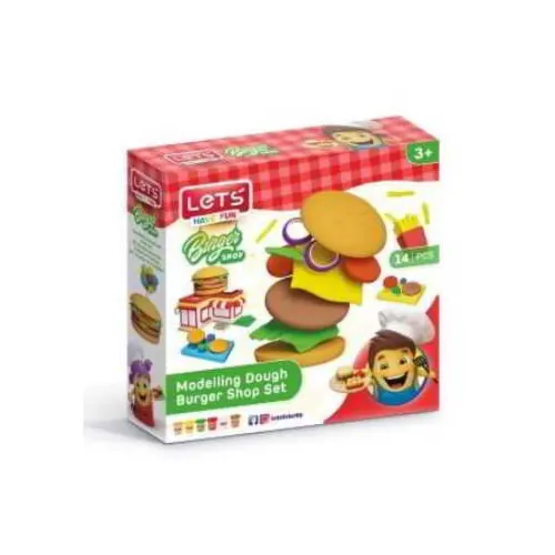 Lets Oyun Hamuru Hamburger Seti L9003 14 Parça