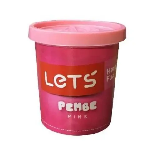 Lets Tek Renk Oyun Hamuru Pembe 150 Gr L8340 7