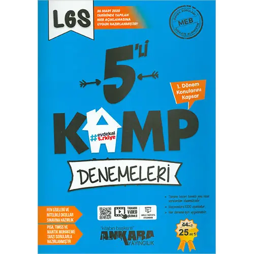 LGS 1.Dönem 5li Kamp Denemeleri Ankara Yayıncılık