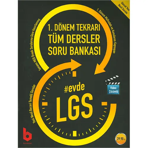 LGS 1.Dönem Tekrarı Tüm Dersler Soru Bankası Basamak Yayınları