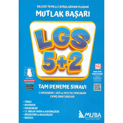 LGS 8.Sınıf 5 + 2 Deneme Sınavı Muba Yayınları