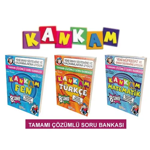 LGS 8.Sınıf Kankam Türkçe Matematik Fen Çözümlü Soru Bankası