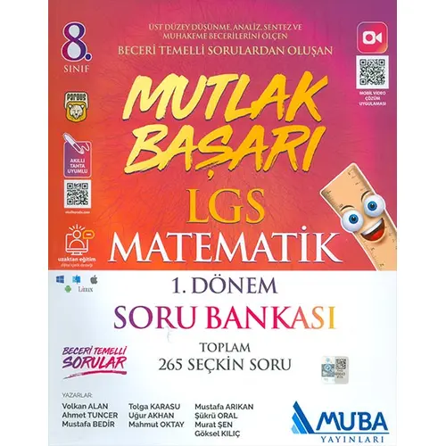 LGS Matematik 1.Dönem Soru Bankası Orta Muba Yayınları