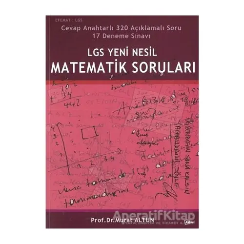 LGS Yeni Nesil Matematik Soruları - Murat Altun - Alfa Aktüel Yayınları