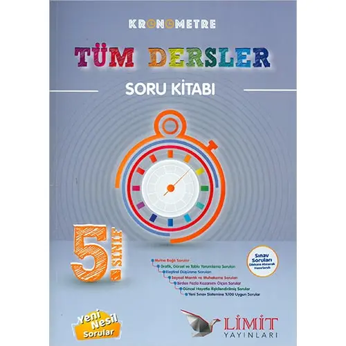 Limit 5.Sınıf Kronometre Tüm Dersler Soru Kitabı