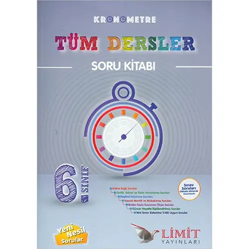 Limit 6.Sınıf Kronometre Tüm Dersler Soru Kitabı