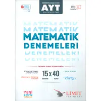 AYT 15li Matematik Denemeleri Limit Yayınları