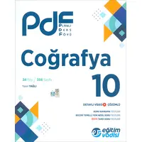 10.Sınıf Coğrafya PDF Planlı Ders Föyü Eğitim Vadisi