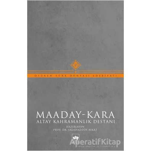 Maaday- Kara - Salahaddin Bekki - Ötüken Neşriyat