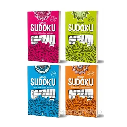 Mandala Sudoku - 4 Kitap Set - Kolektif - Dokuz Yayınları