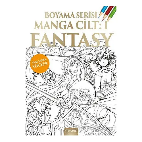 Manga Boyama Cilt I: Fantasy - Kolektif - Teras Kitap