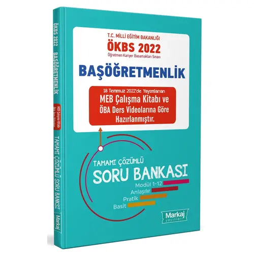 Markaj 2022 Başöğretmenlik Tamamı Çözümlü Soru Bankası