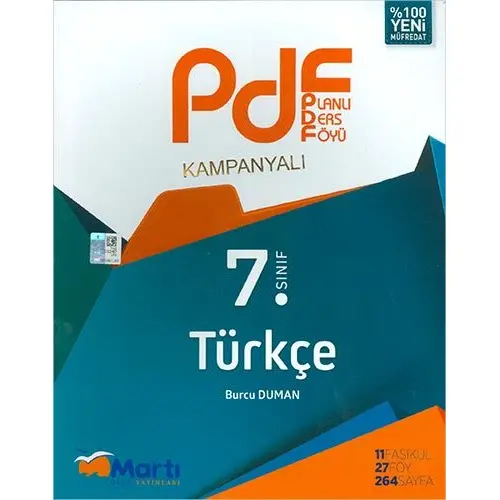 Martı Kampanyalı 7.Sınıf Türkçe PDF Planlı Ders Föyü