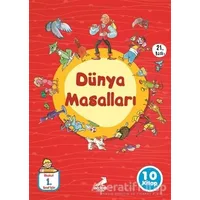 Düz Yazılı Dünya Masalları (10 Kitap Takım) - Kolektif - Erdem Çocuk