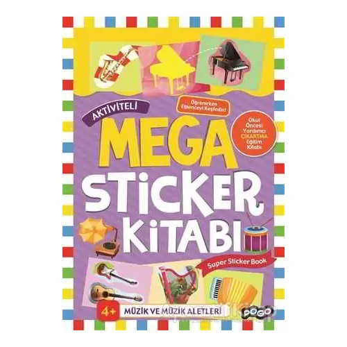 Mega Sticker - Müzik ve Müzik Aletleri - Kolektif - Pogo Çocuk