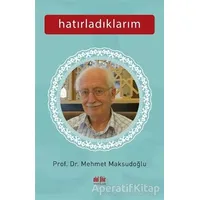 Hatırladıklarım - Mehmet Maksudoğlu - Akıl Fikir Yayınları