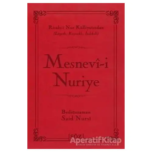 Mesnevı-i Nuriye - Bediüzzaman Said-i Nursi - Söz Basım Yayın