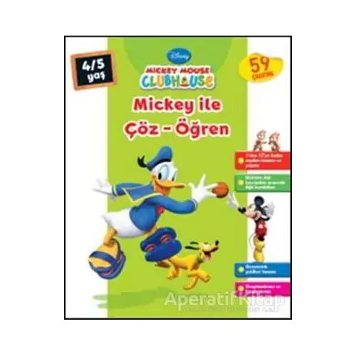 Mickey Mouse Clubhouse - Mickey ile Çöz - Öğren (4-5 Yaş) - Kolektif - Doğan Egmont Yayıncılık