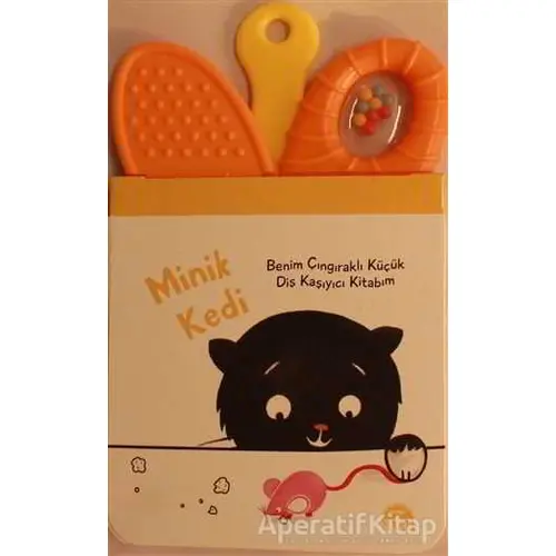 Minik Kedi - Benim Çıngıraklı Küçük Diş Kaşıyıcı Kitabım - Kolektif - Martı Çocuk Yayınları