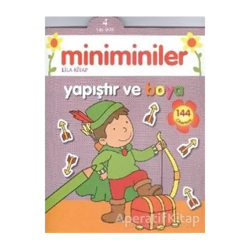 Miniminiler : Lila Kitap Yapıştır ve Boya