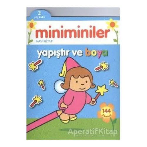 Miniminiler : Mavi Kitap Yapıştır ve Boya