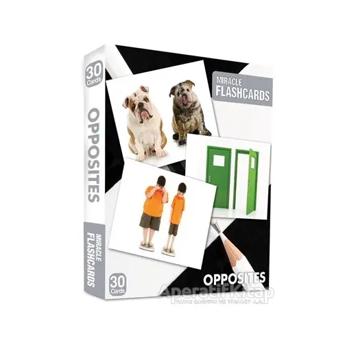 Miracle Flashcards - Oppposites Box 30 Cards - Kolektif - MK Publications