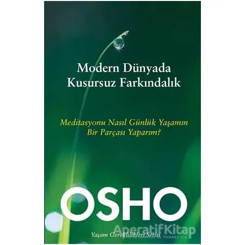 Modern Dünyada Kusursuz Farkındalık - Osho (Bhagwan Shree Rajneesh) - Butik Yayınları