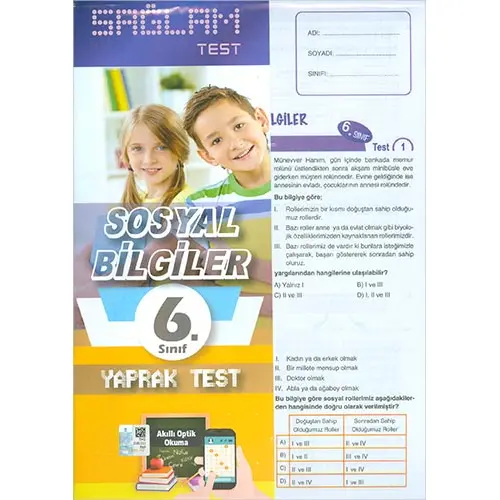 Molekül 6.Sınıf Sosyal Bilgiler Sağlam Yaprak Test