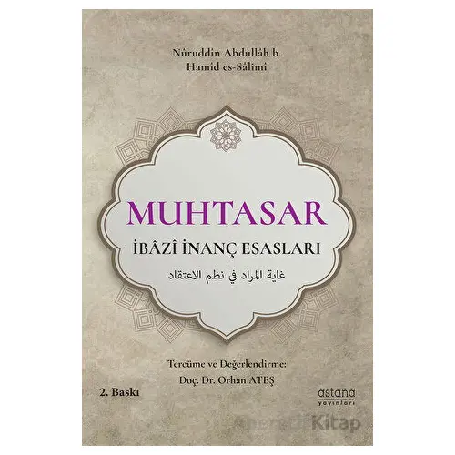 Muhtasar - İbazi İnanç Esasları - Orhan Ateş - Astana Yayınları