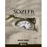 Özlü Sözler Antolojisi - Murat Ertan - Fark Yayınları