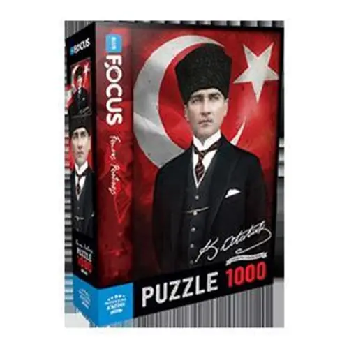 Mustafa Kemal Atatürk 1000 Parça Puzzle Blue Focus Games