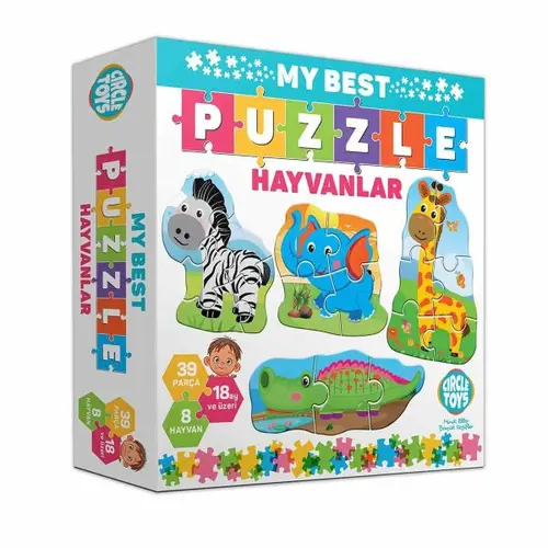 My Best Puzzle Hayvanlar Circle Toys