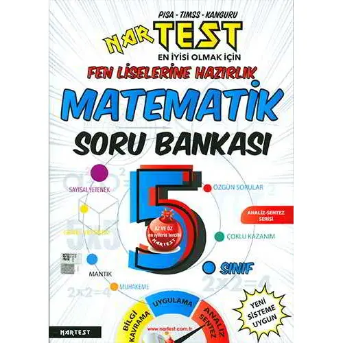 Nartest 5.Sınıf Süper Zeka Matematik Soru Bankası