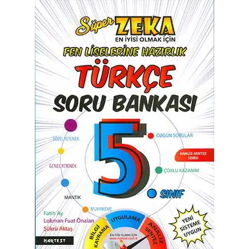 Nartest 5.Sınıf Süper Zeka Türkçe Soru Bankası