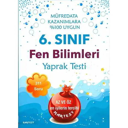 Nartest 6.Sınıf Fen Bilimleri Yaprak Testi