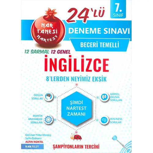 Nartest 7.Sınıf İngilizce 24lü Deneme Sınavı