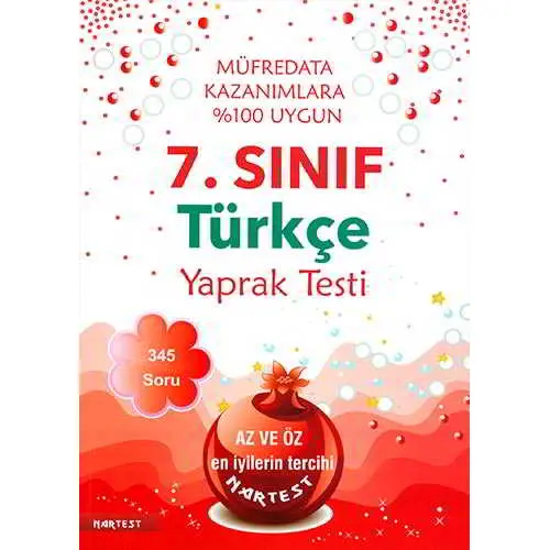 Nartest 7.Sınıf Türkçe Yaprak Testi