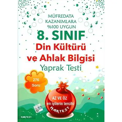 Nartest 8.Sınıf Din Kültürü Yaprak Testi