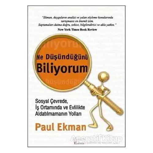 Ne Düşündüğünü Biliyorum - Paul Ekman - Koridor Yayıncılık