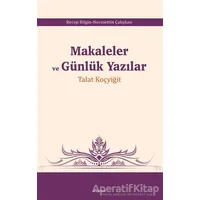 Makaleler ve Günlük Yazılar - Necmettin Çalışkan - Araştırma Yayınları