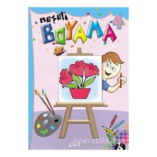 Neşeli Boyama 4 - Fevziye Balcı - Çakıl Yayınları