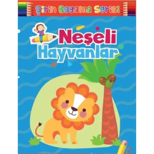 Neşeli Hayvanlar Şirin Boyama Serisi Koloni Çocuk