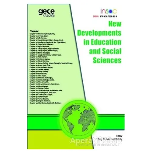 New Developments in Education and Social Sciences - Mehmet Dalkılıç - Gece Kitaplığı