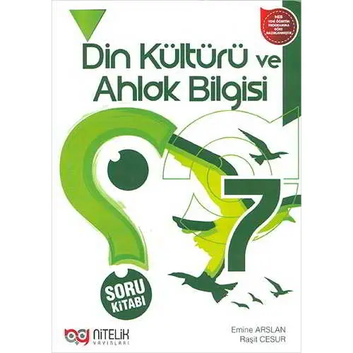 Nitelik 7.Sınıf Din Kültürü ve Ahlak Bilgisi Soru Kitabı