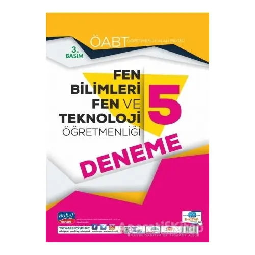 ÖABT Fen Bilimleri ve Teknoloji Öğretmenliği Öğretmenlik Alan Bilgisi 5 Deneme