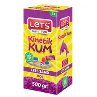 Lets Kinetik Kum 500 gr. Mor Karton Kutu