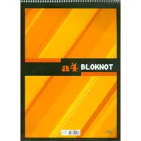 Bloknot A4 Boy 40 Yaprak Kareli Spiral Kapak Alfa Defter